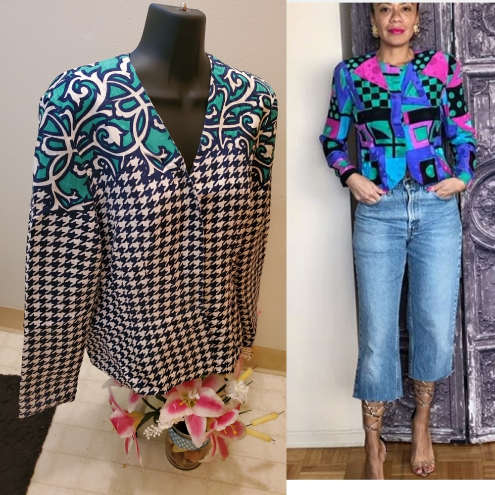 Vintage 80's Silk top